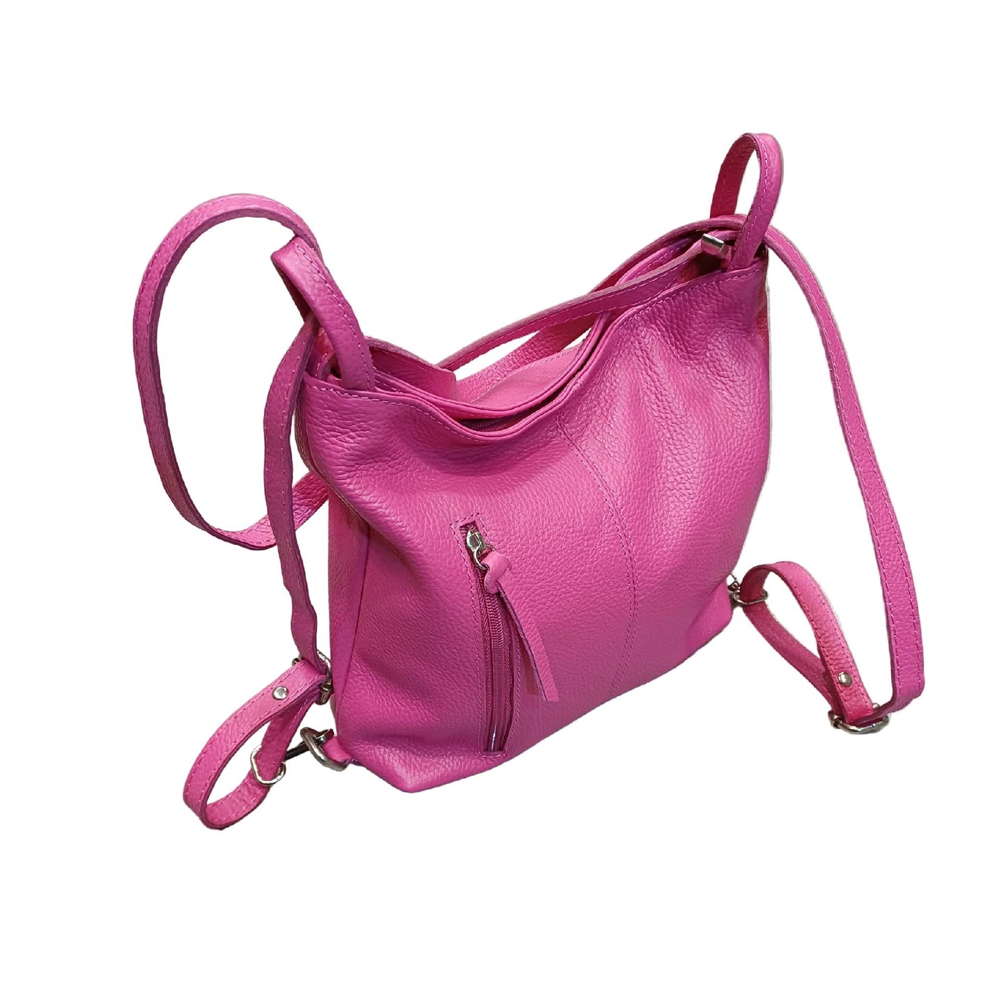 Borsa Zaino da donna in vitello martellato | Vera pelle Made in Italy – Cuoieria Italiana