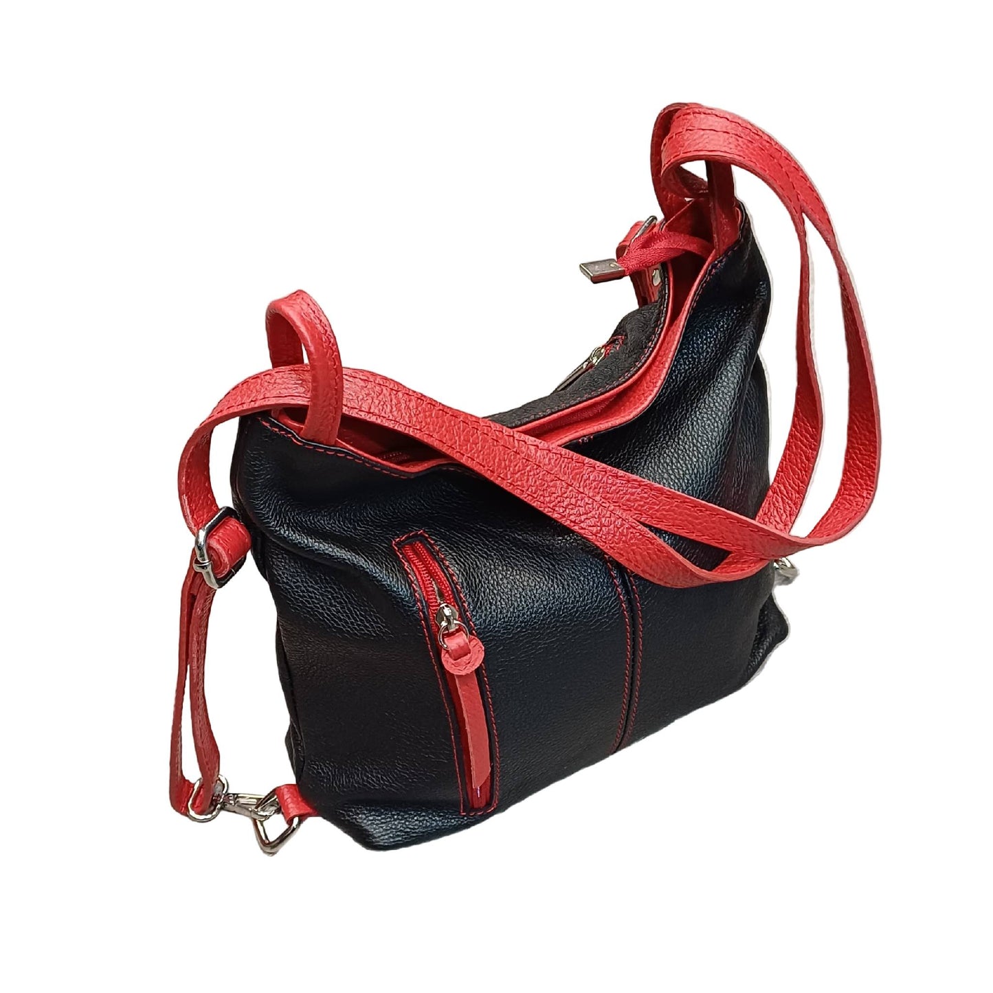 Borsa Zaino da donna in vitello martellato | Vera pelle Made in Italy – Cuoieria Italiana