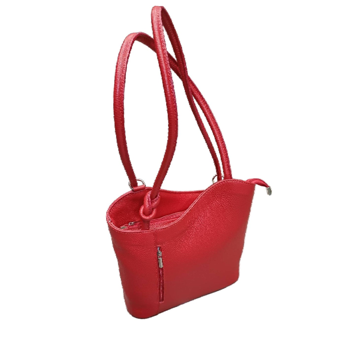 Borsa Zaino nodo in pelle vitello martellato | Made in Italy – Cuoieria Italiana