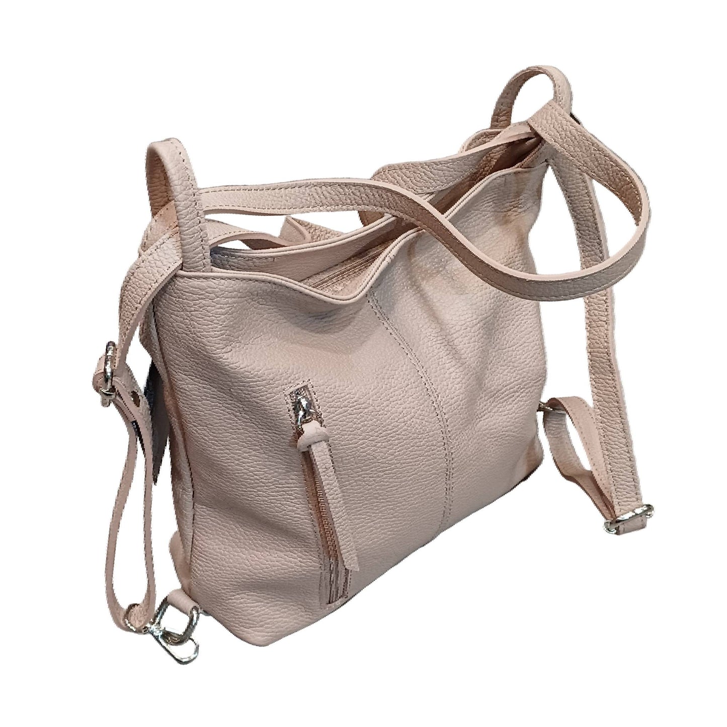Borsa Zaino da donna in vitello martellato | Vera pelle Made in Italy – Cuoieria Italiana