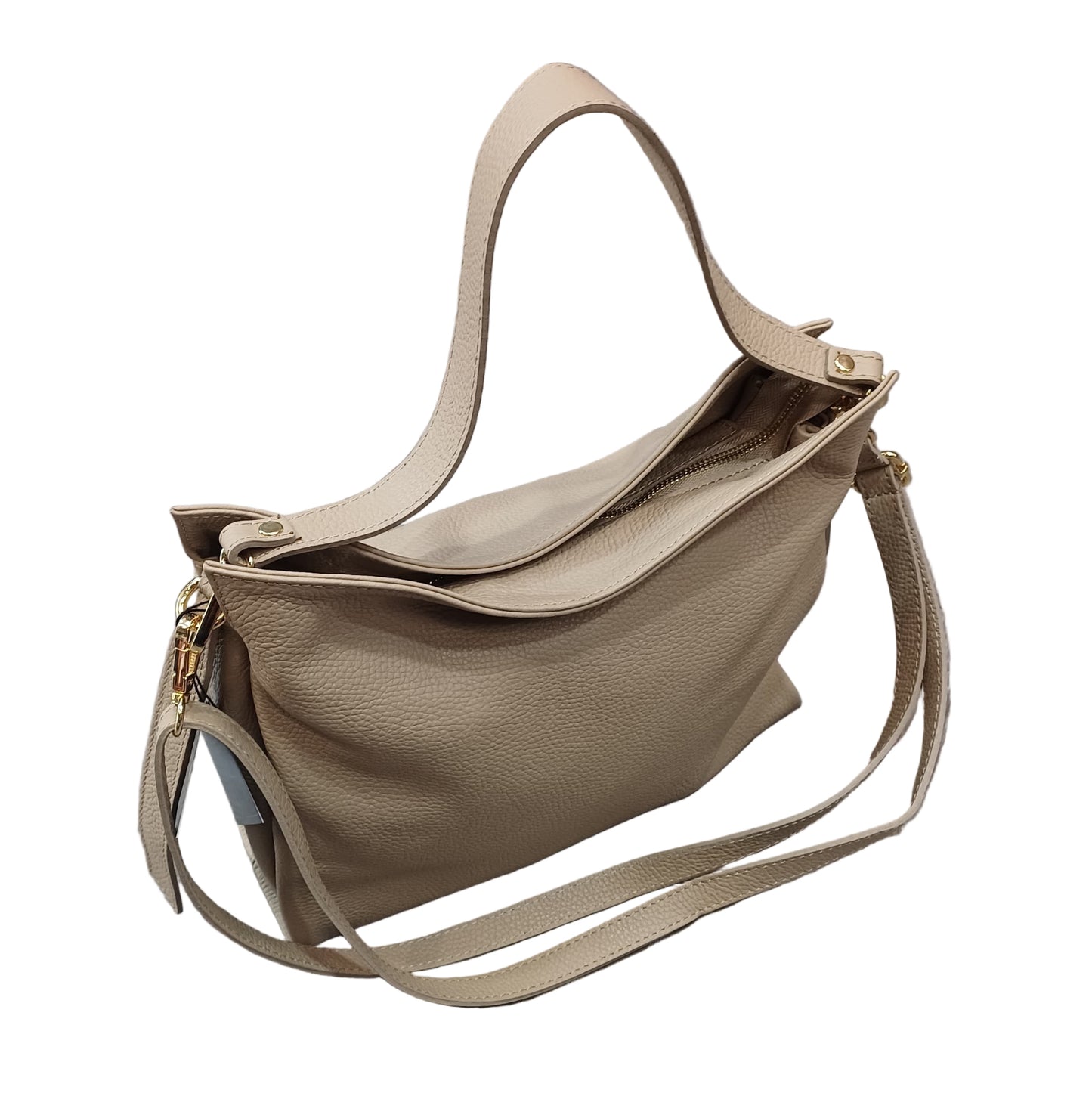 Shopper in vitello martellato da donna – Borsa in pelle Made in Italy | Cuoieria Italiana