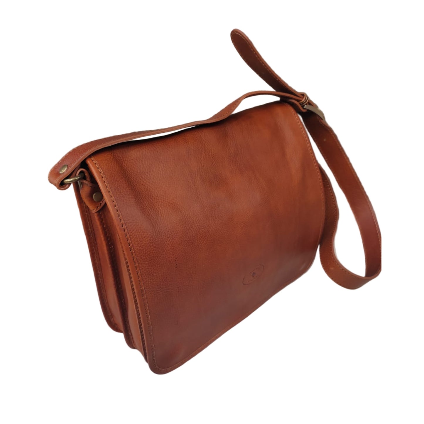 Postino cartella in pelle da uomo – Borsa a doppio scomparto | Made in Italy – Cuoieria Italiana