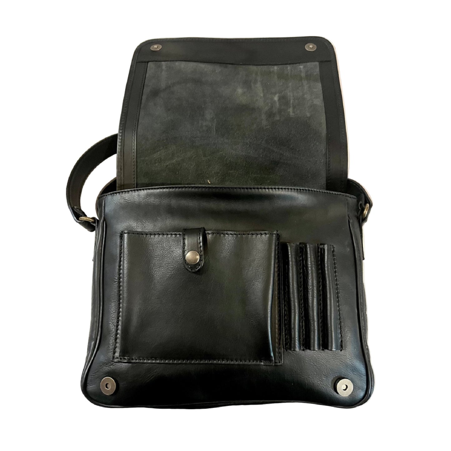 Postino – Cartella in pelle porta computer | Borsa lavoro media e grande Made in Italy – Cuoieria Italiana