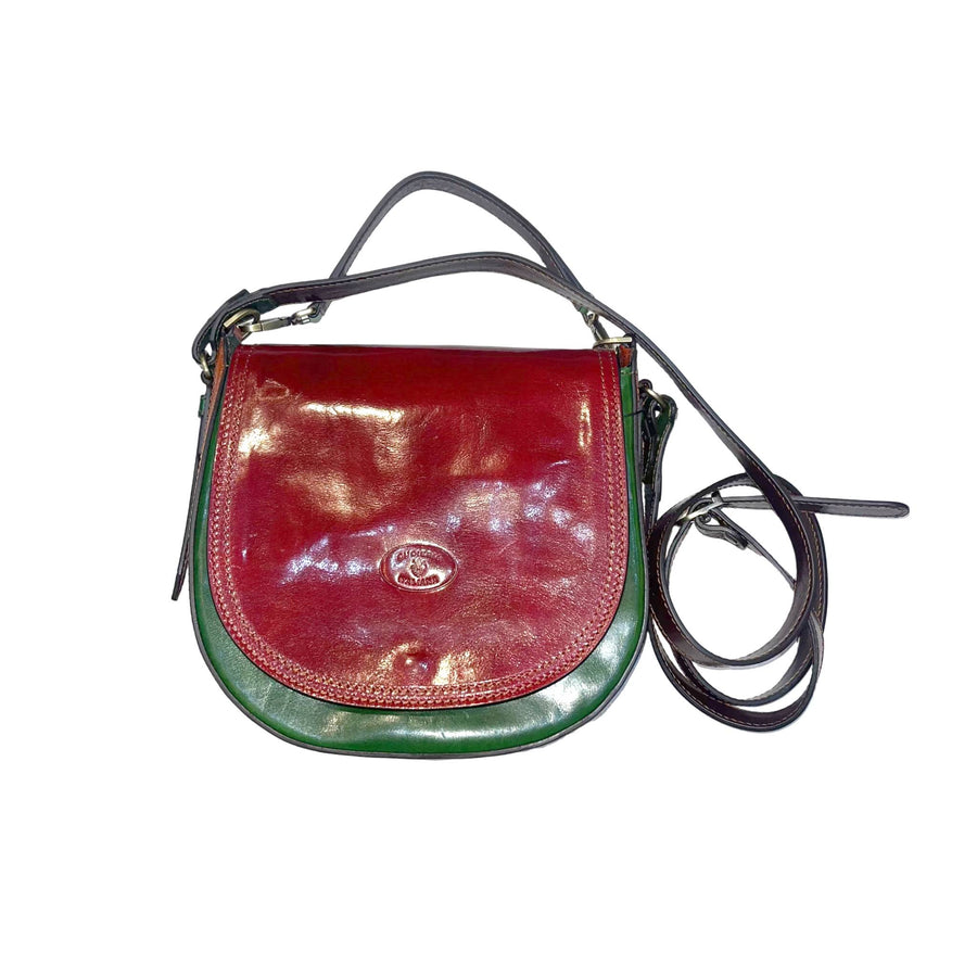 Postino rigida multicolor in pelle con maniglia e tracolla | Artigianale Made in Italy – Cuoieria Italiana