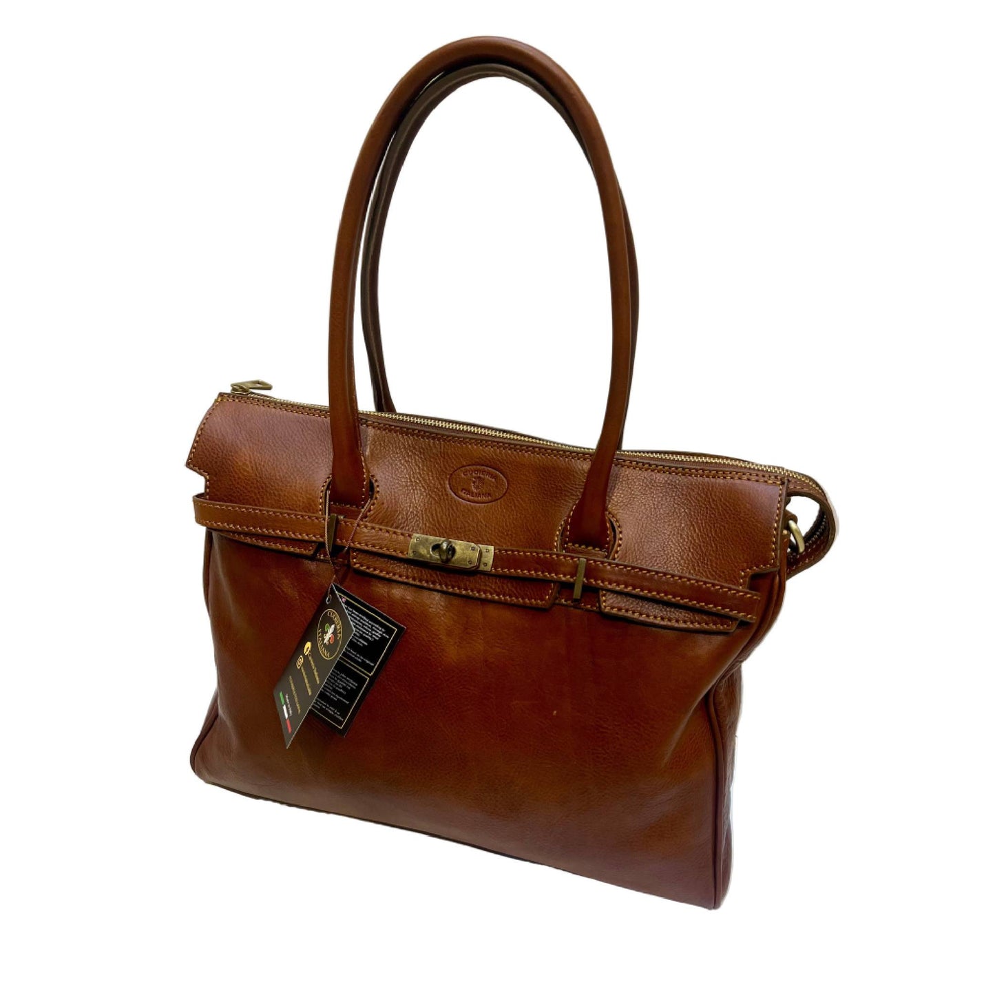 Shopping Old Style | Borsa shopper in pelle artigianale Made in Italy – Cuoieria Italiana