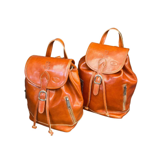 Zaino classico in pelle | Zaino unisex artigianale Made in Italy – Cuoieria Italiana