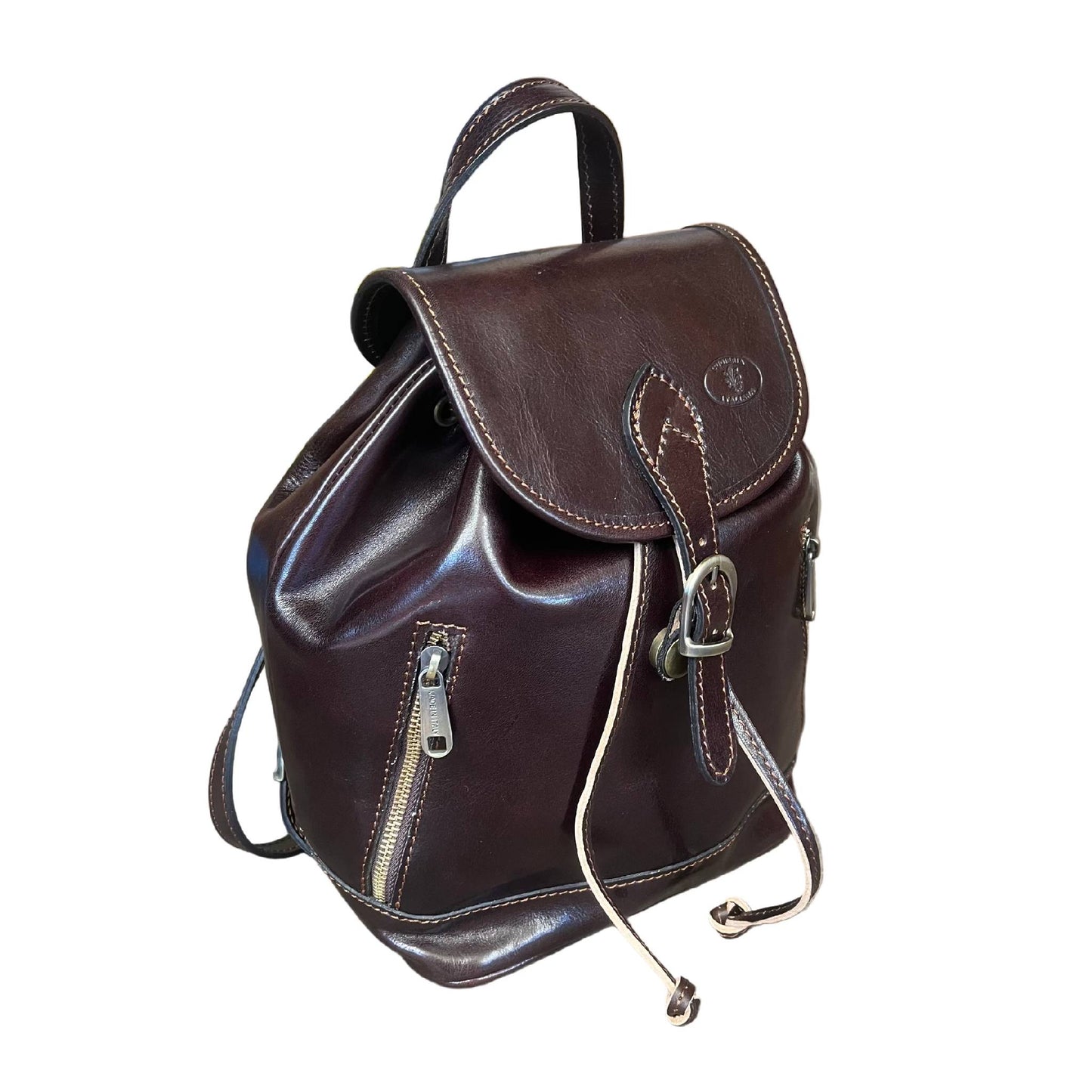 Zaino classico in pelle | Zaino unisex artigianale Made in Italy – Cuoieria Italiana