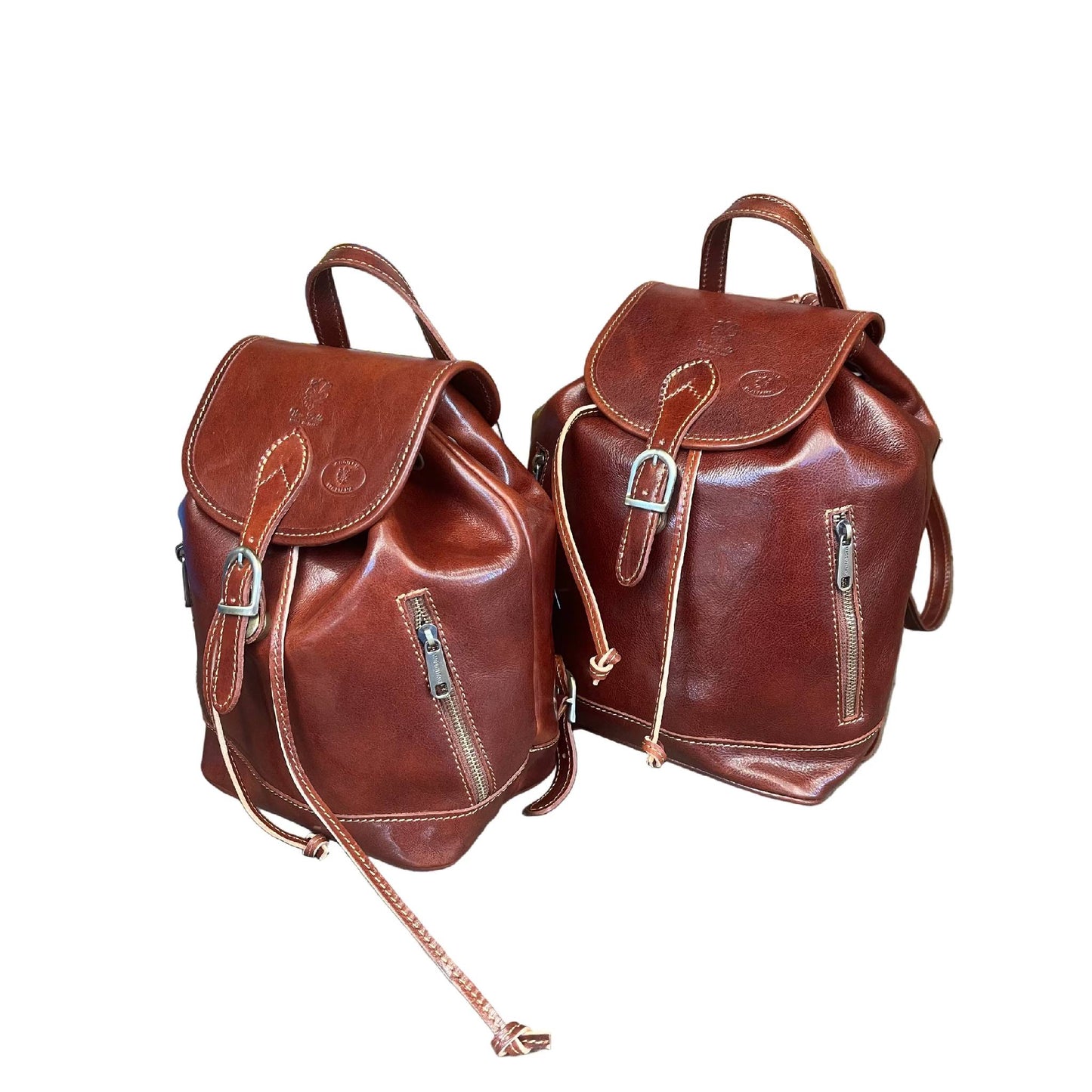 Zaino classico in pelle | Zaino unisex artigianale Made in Italy – Cuoieria Italiana