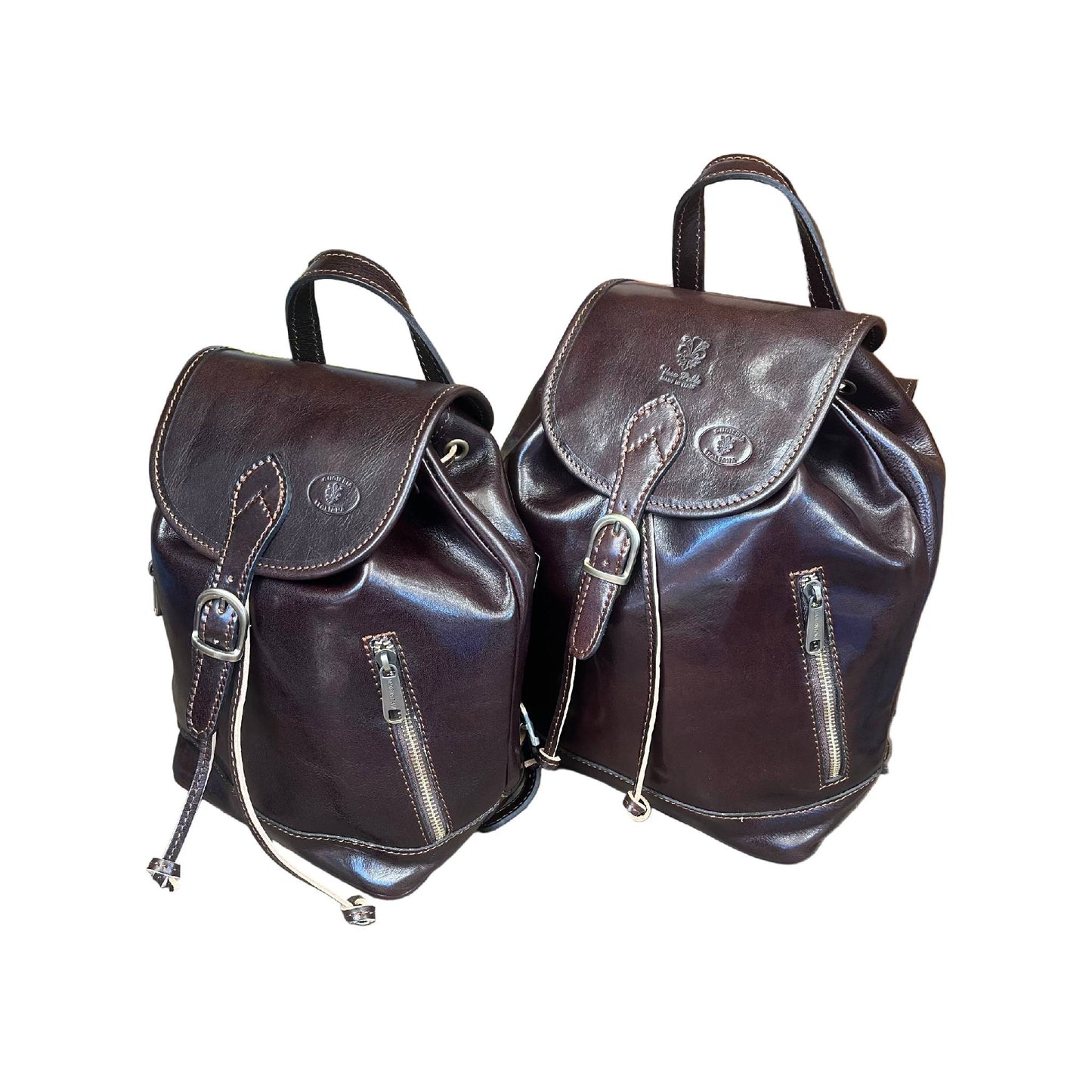 Zaino classico in pelle | Zaino unisex artigianale Made in Italy – Cuoieria Italiana