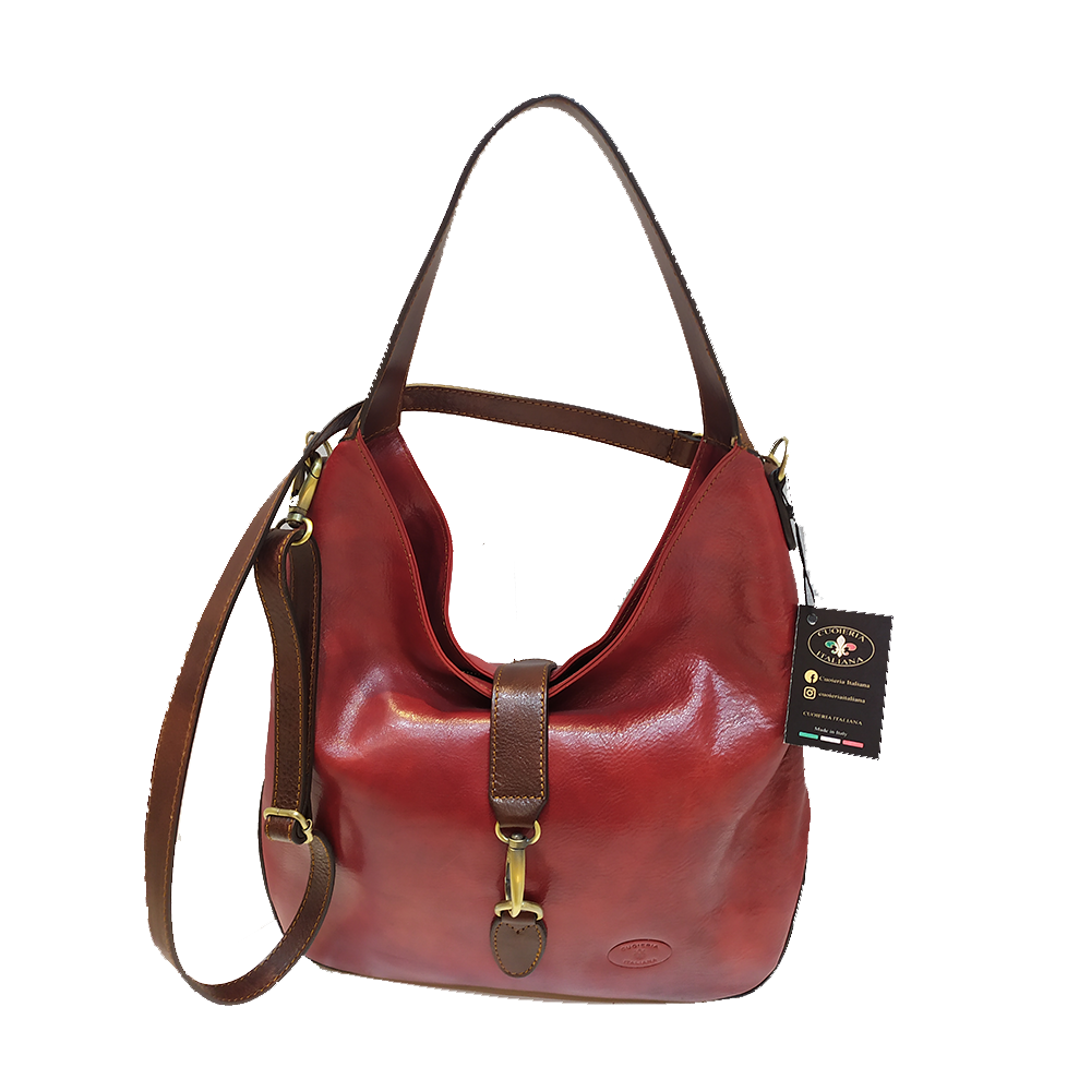 Borsa a mezzaluna in pelle | Borsa da donna Made in Italy – Cuoieria Italiana