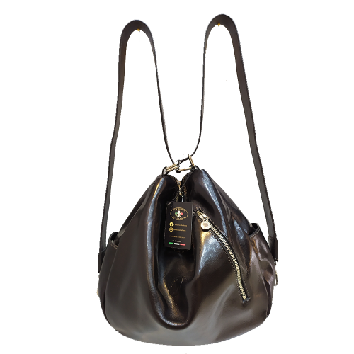 Borsa-Zaino grande in pelle | Zaino da donna artigianale Made in Italy – Cuoieria Italiana