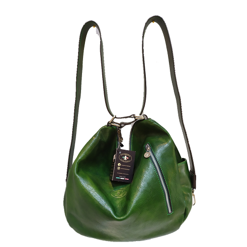 Borsa-Zaino grande in pelle | Zaino da donna artigianale Made in Italy – Cuoieria Italiana