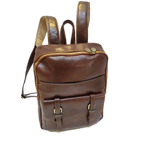 Zaino grande compatto in pelle | Zaino artigianale Made in Italy – Cuoieria Italiana