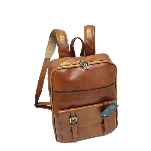 Zaino grande compatto in pelle | Zaino artigianale Made in Italy – Cuoieria Italiana