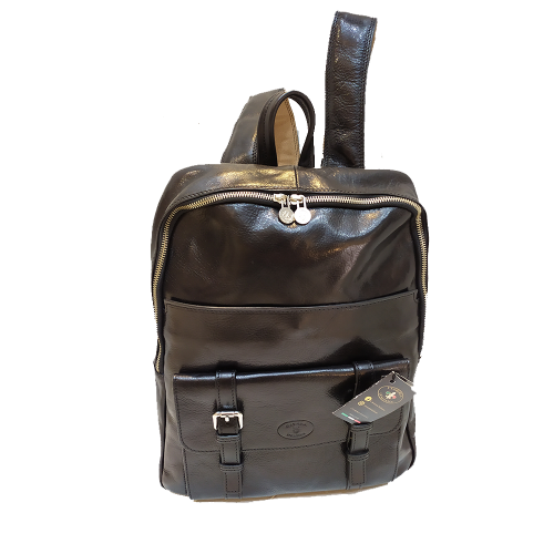 Zaino grande compatto in pelle | Zaino artigianale Made in Italy – Cuoieria Italiana