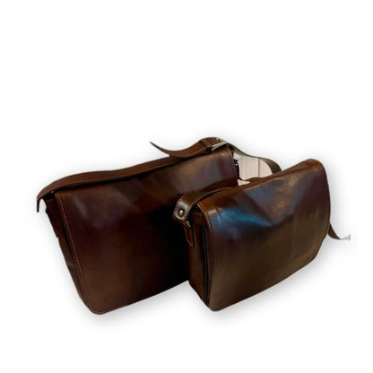 Leather Postman Briefcase - Medium &amp; Large