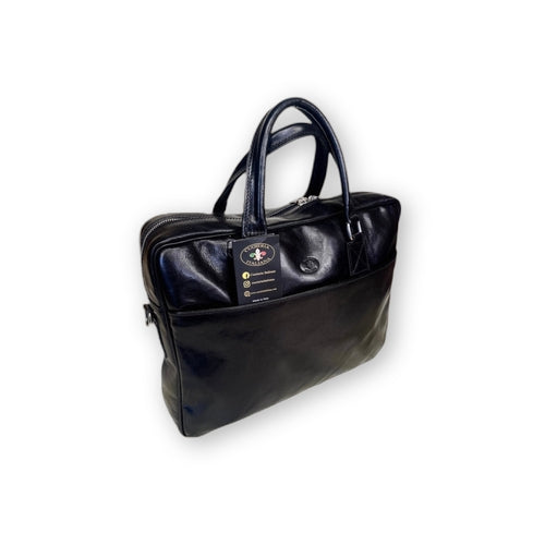 Fenice Junior - Single Compartment Leather Briefcase