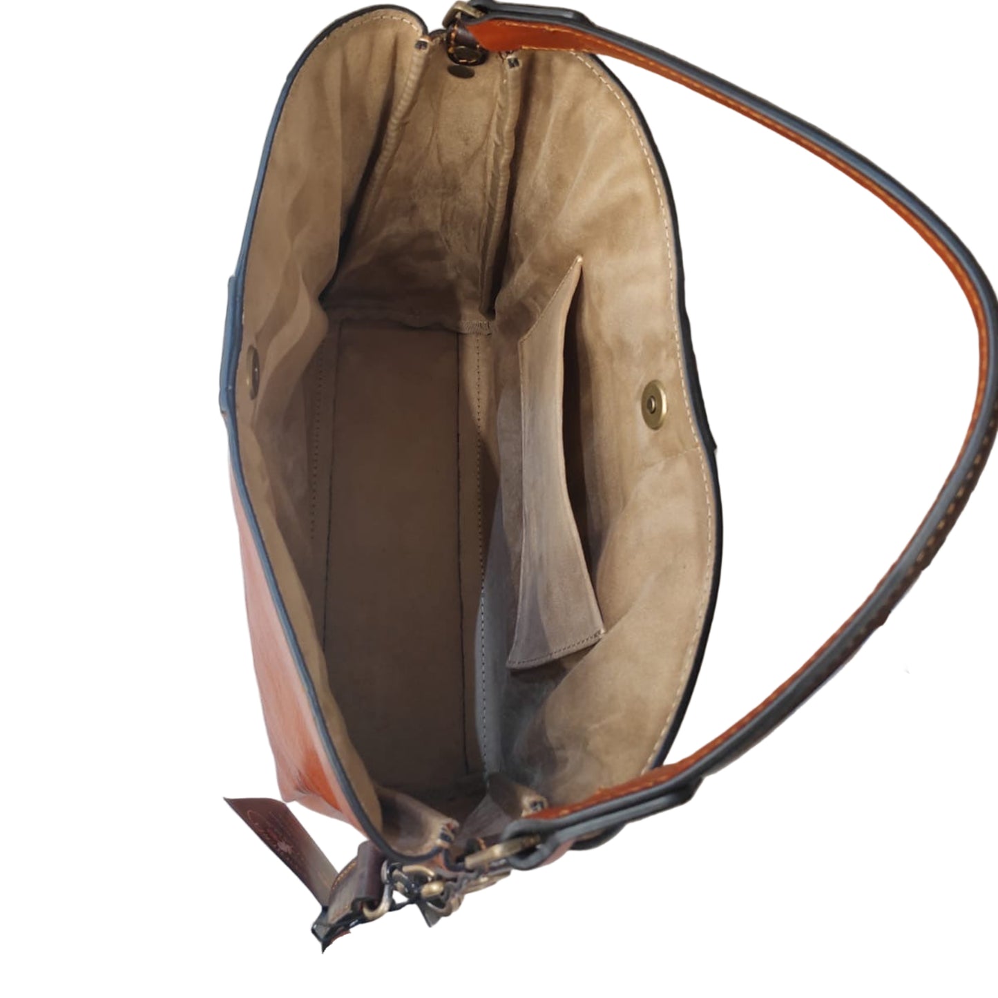 Atena – Borsa da donna in vera pelle con pochette abbinata | Artigianale Made in Italy – Cuoieria Italiana