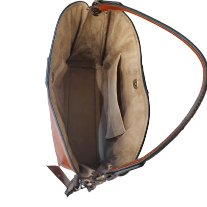 Atena – Borsa da donna in vera pelle con pochette abbinata | Artigianale Made in Italy – Cuoieria Italiana