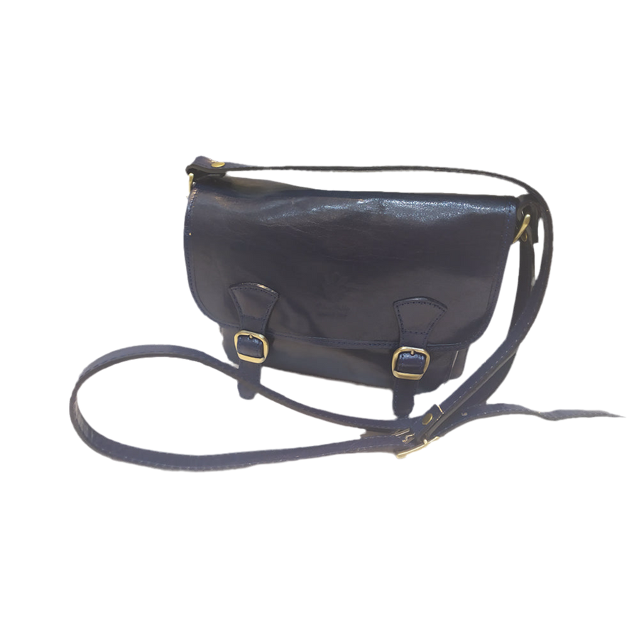 Borsa Postino unicolor in pelle | Borsa da donna Made in Italy – Cuoieria Italiana