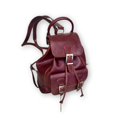 Classic Medium Leather Backpack - Hunter Style