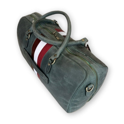 Sac à main en cuir nubuck vert