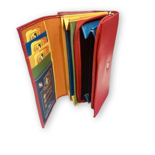 Large Leather Wallet - Cuoieria Italiana