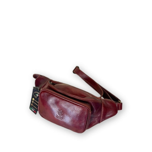 Leather bum bag medium size