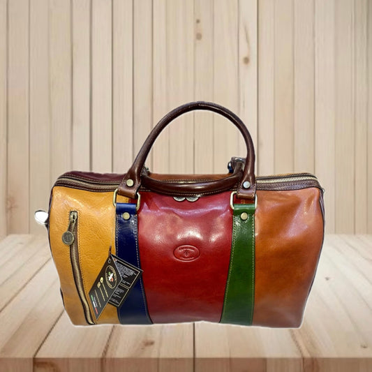 Small multicolor duffel bag