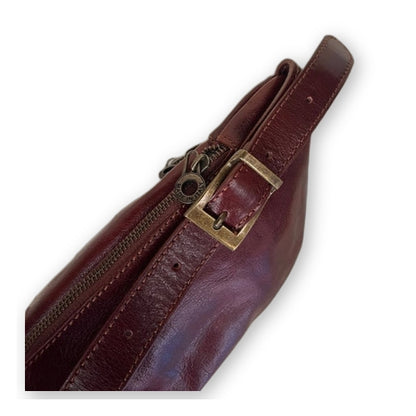 Leather bum bag medium size