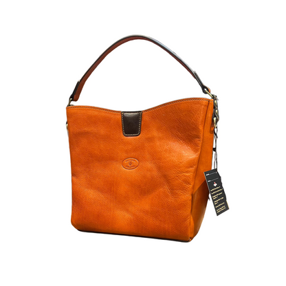 Atena – Borsa da donna in vera pelle con pochette abbinata | Artigianale Made in Italy – Cuoieria Italiana