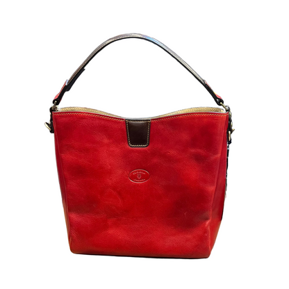 Atena – Borsa da donna in vera pelle con pochette abbinata | Artigianale Made in Italy – Cuoieria Italiana