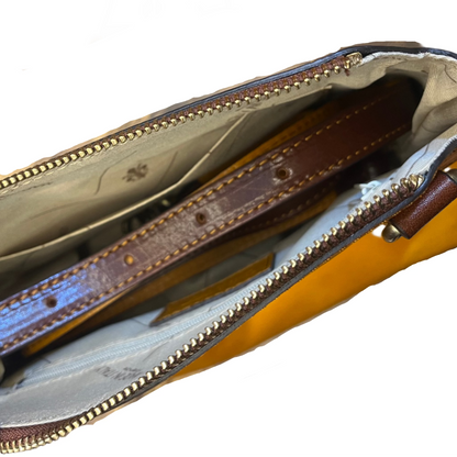 Atena – Borsa da donna in vera pelle con pochette abbinata | Artigianale Made in Italy – Cuoieria Italiana