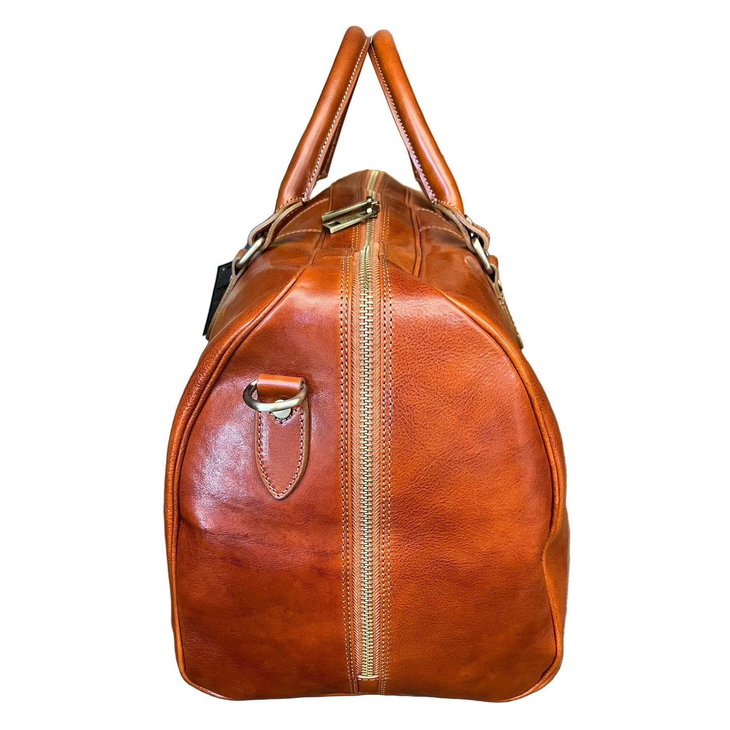 Sac de voyage en cuir tanné naturel pour bagage à main