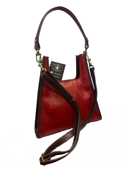 Piramide | Borsa a tracolla in pelle