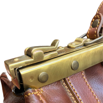 Borsa da dottore in pelle | Borsa piccola da medico con ferro Made in Italy – Cuoieria Italiana