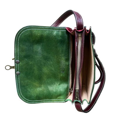 Sac à main en cuir bleu
