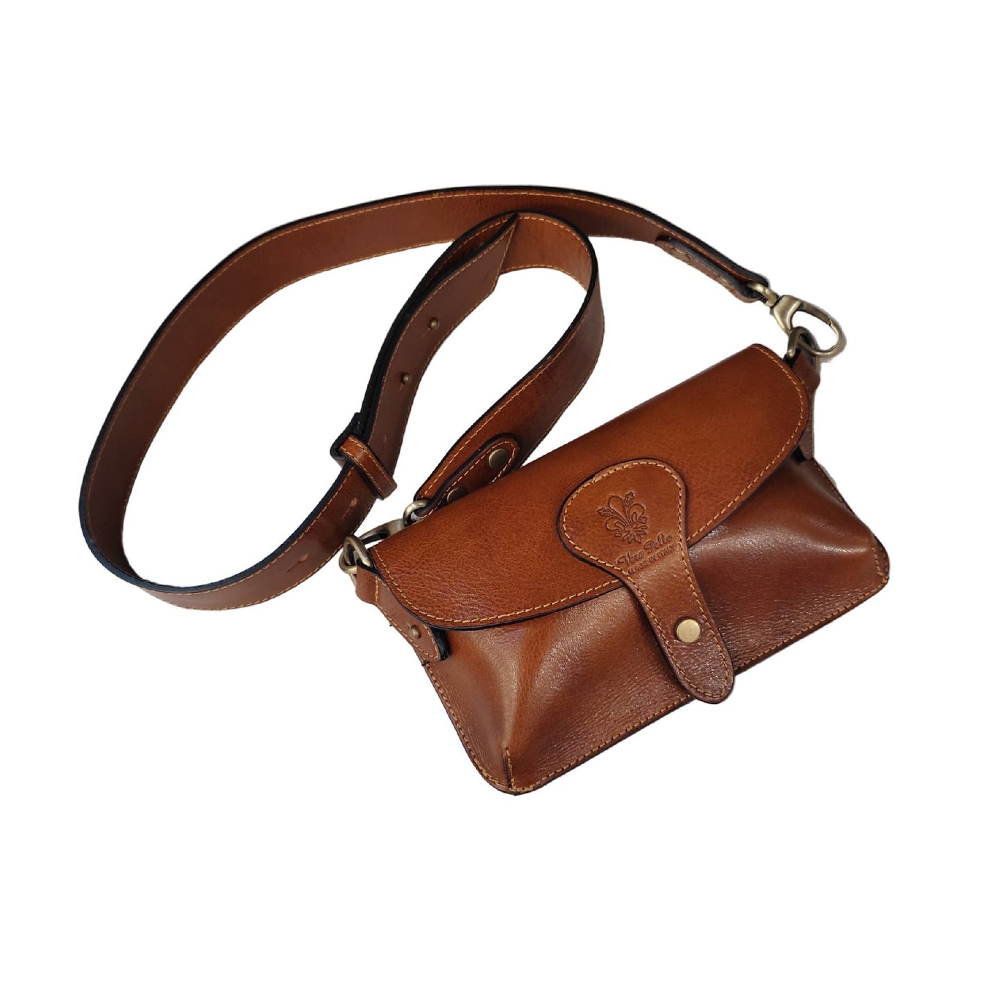 Pochette marsupio cuoio da donna in pelle Accessorio Made in Italy Cuoieria Italiana