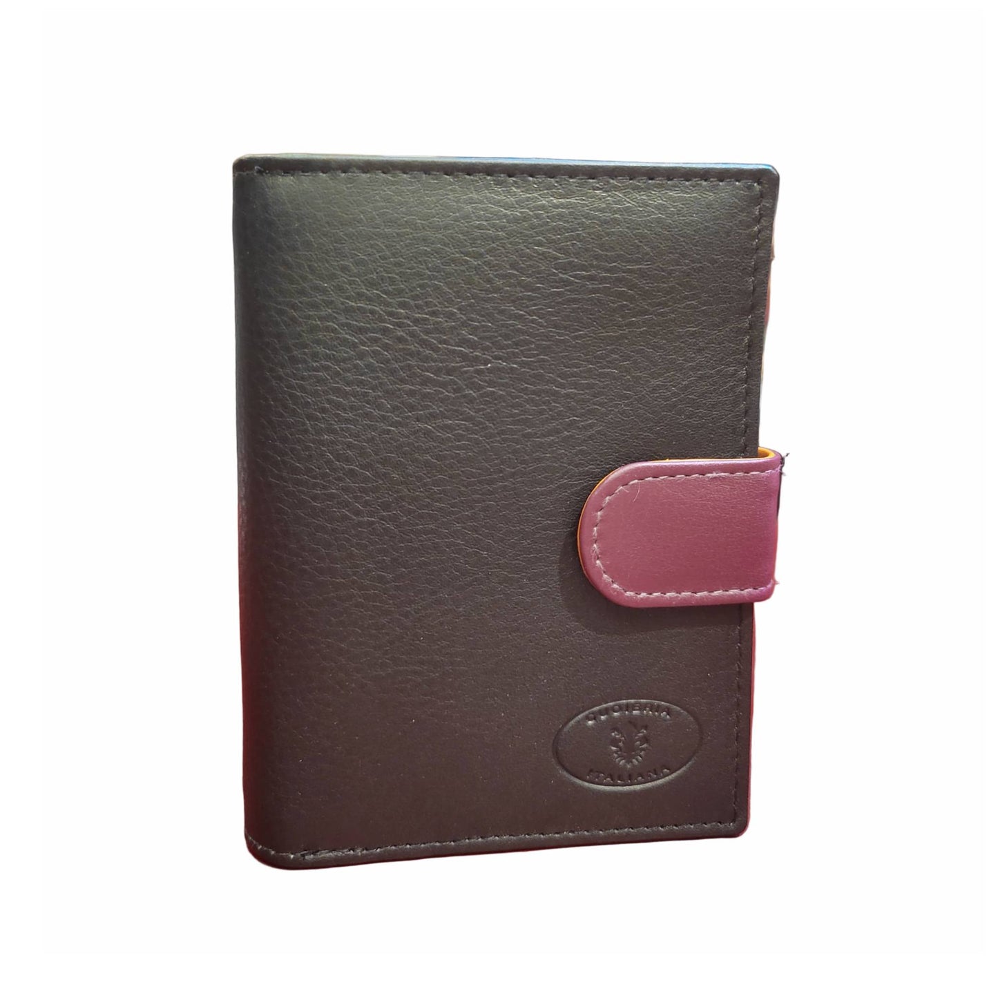 Portafoglio medio compatto in pelle artigianale | Made in Italy – Cuoieria Italiana