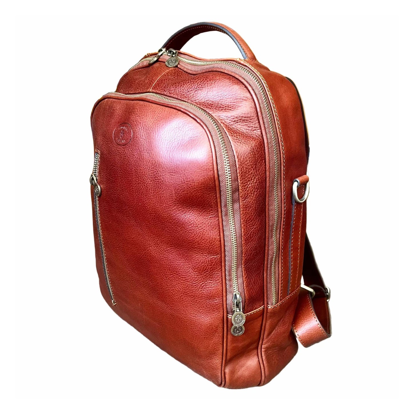 Zaino grande in pelle | Borsa porta PC Made in Italy Cuoieria Italiana