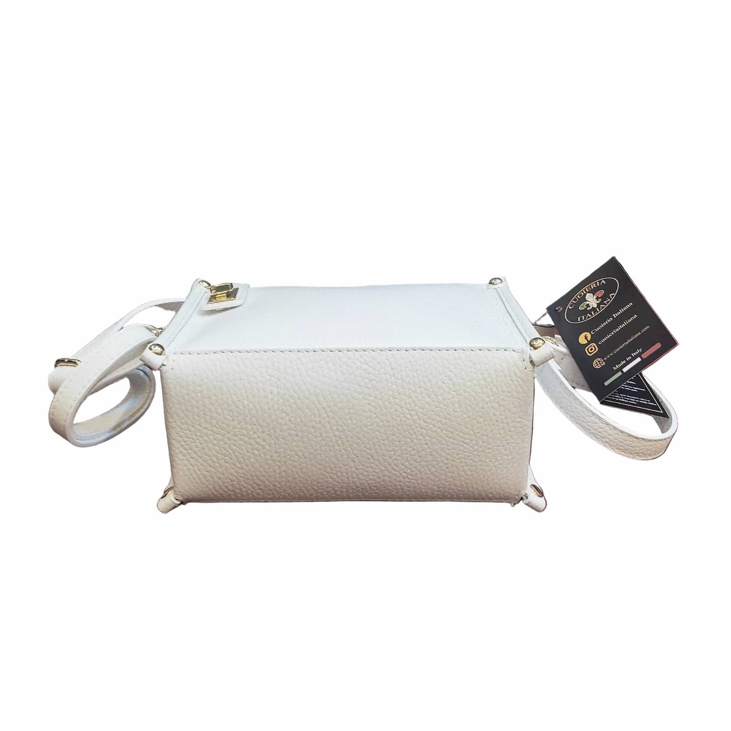 base sotto uranus borsa a tracolla in pelle bianca da donna artigianale made in italy cuoieria italiana