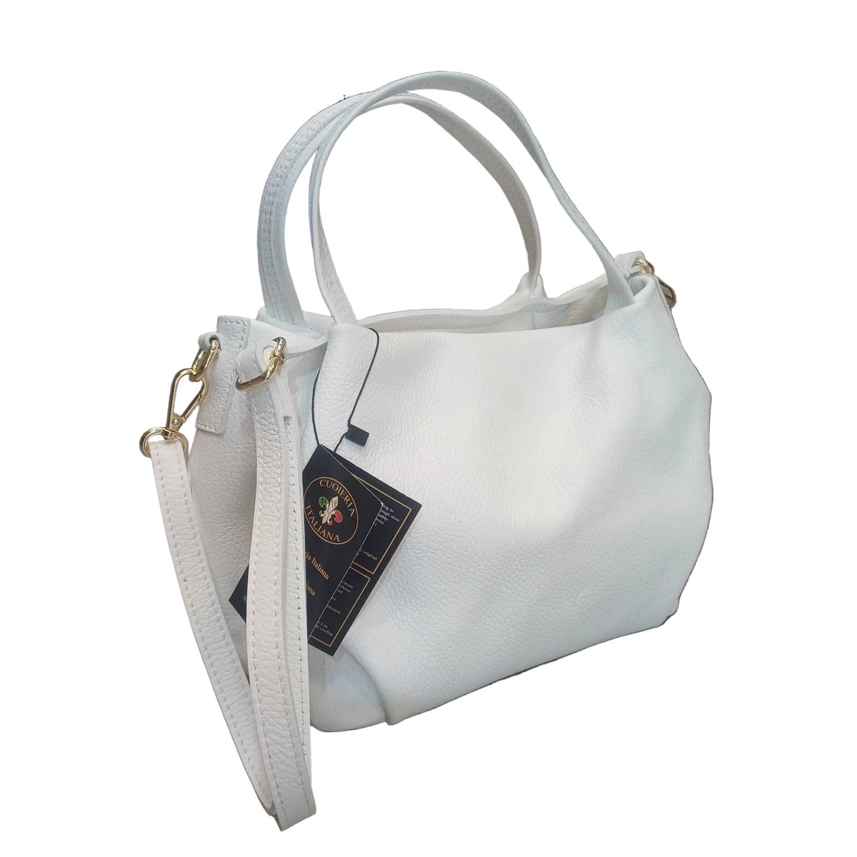 baulotto a mano in vitello martellato da donna borsa in pelle bianca fatta a mano made in italy cuoieria italiana