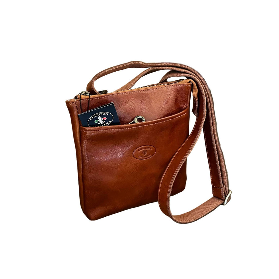 borsello wild in pelle cuoio naturale accessorio da uomo in cuoio artigianale made in italy cuoieria italiana