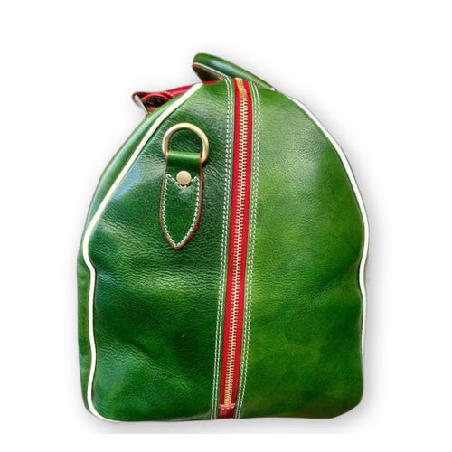 borsone in pelle tricolore