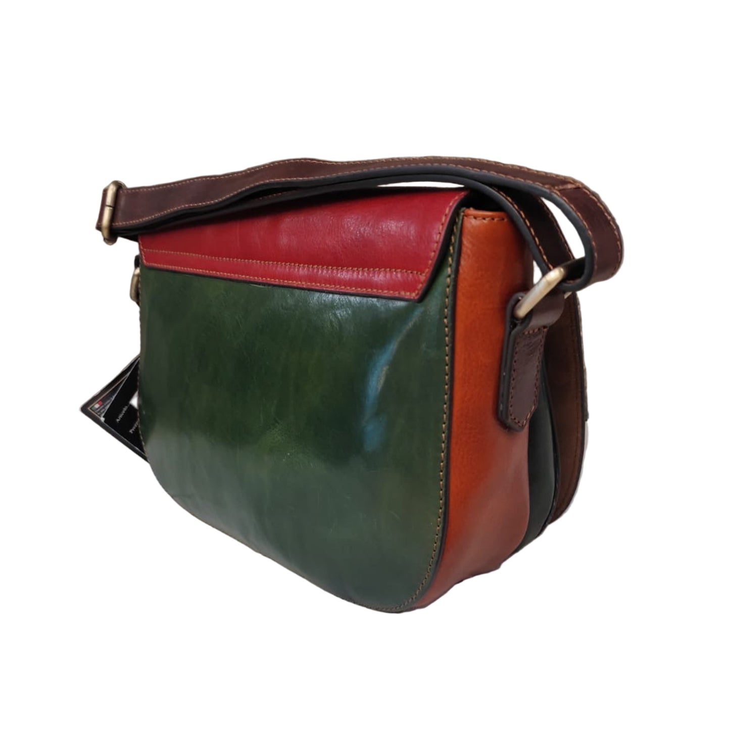 Borsa postino multicolor in pelle | Artigianale Made in Italy – Cuoieria Italiana