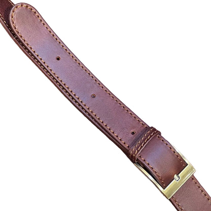 dettagli regolazione tracolla in cuoio fibbia in ferro metallo destiny grande postino cartella in pelle marrone borsa fatta a mano in cuoio made in italy cuoieria italiana®