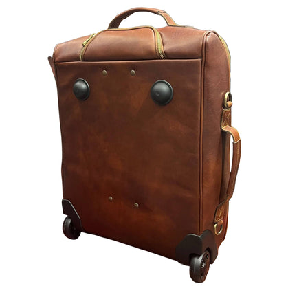 Corvus - Valigia in cuoio da bagaglio a mano | Trolley fatto a mano in pelle Made in Italy – Cuoieria Italiana®