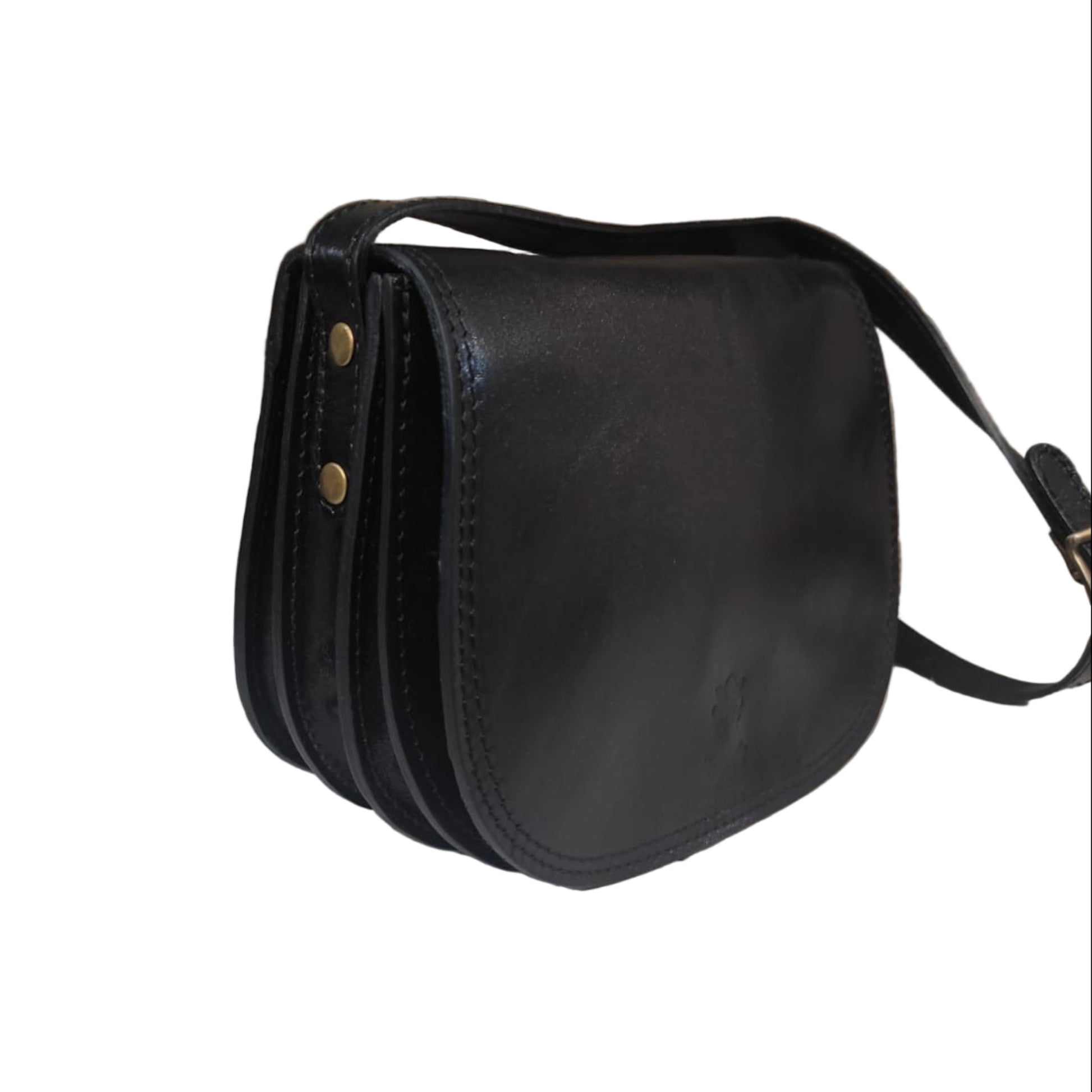 eden borsa postino a tracolla in pelle nera da donna made in italy cuoieria italiana