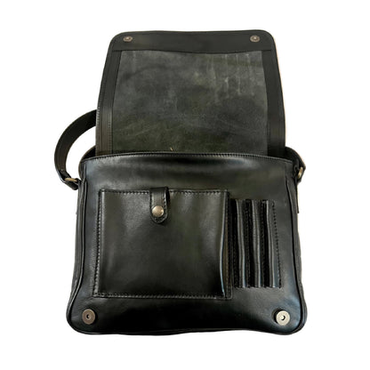 Postino – Cartella in pelle porta computer | Borsa lavoro media e grande Made in Italy – Cuoieria Italiana
