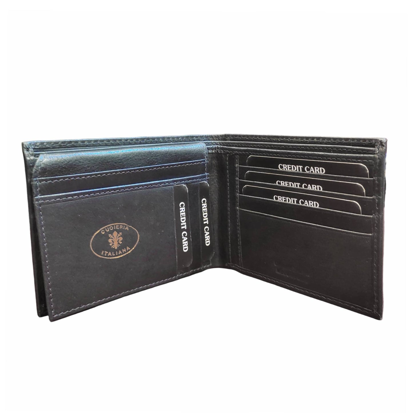 Portafoglio da uomo senza porta monete in pelle artigianale | Made in Italy – Cuoieria Italiana